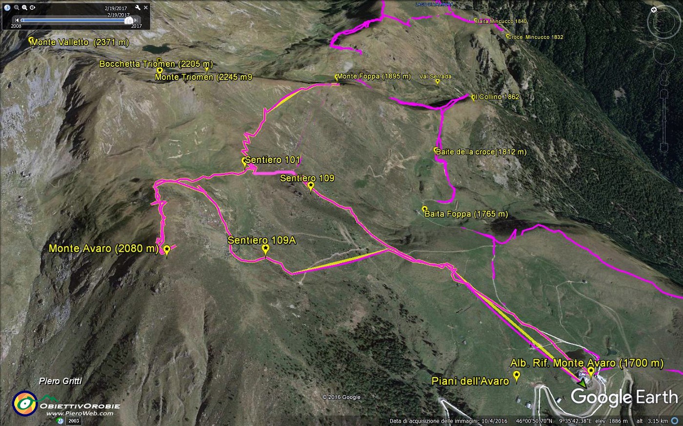 06 Tracciato dell'anello sui Monti Avaro e Foppa dai sentieri 109A-101-109 (color rosa).jpg